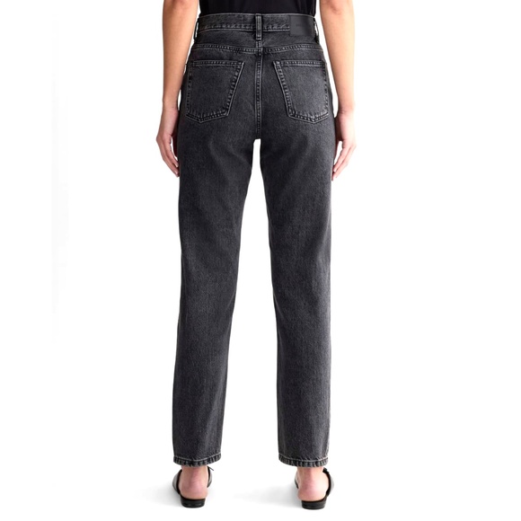 Everlane The Cheeky Jean | Women’s 28 | Washed Black High Rise Straight Denim - Picture 2 of 11